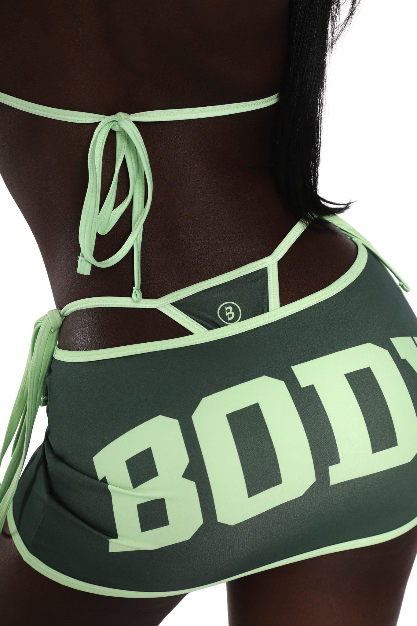 BACKSHOT BIKINI BOTTOM (GREEN/LIGHT GREEN)