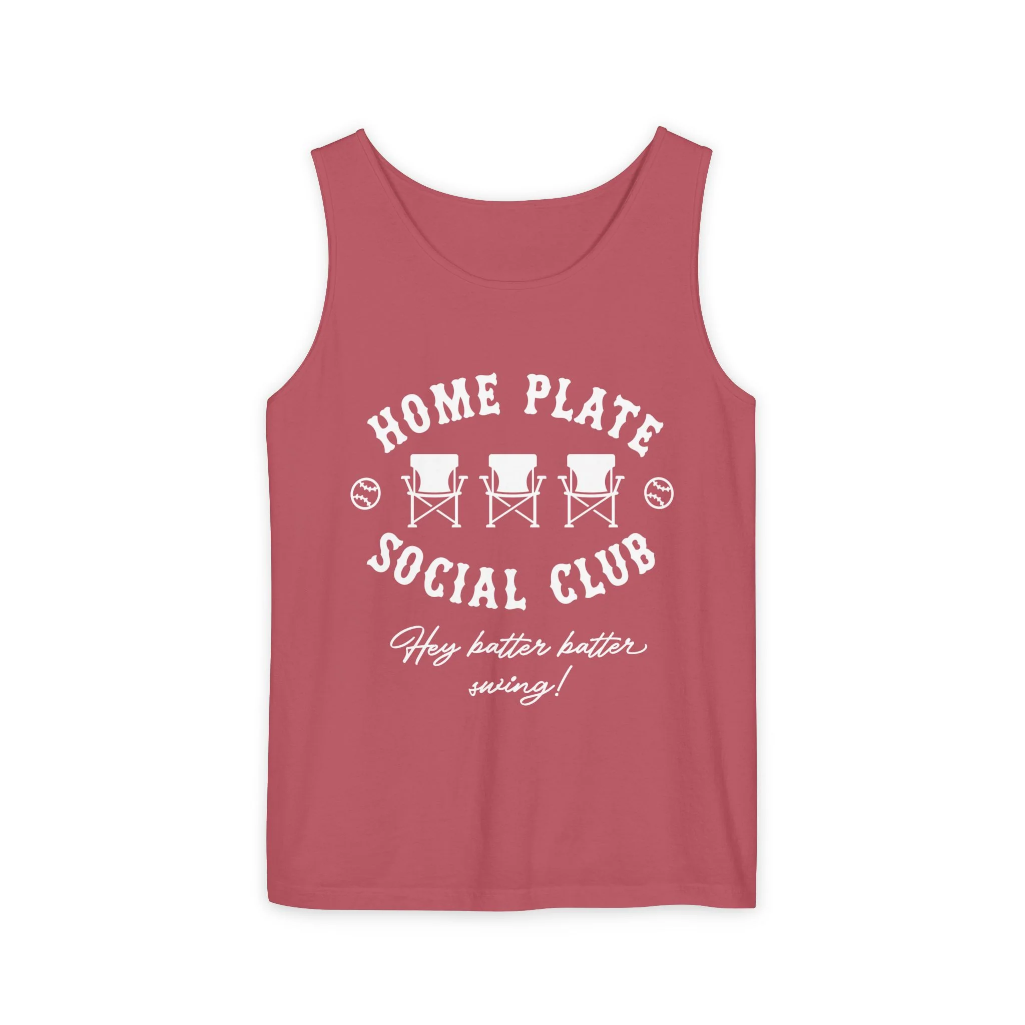 Home Plate Social Club Comfort Color Unisex Garment-Dyed Tank Top