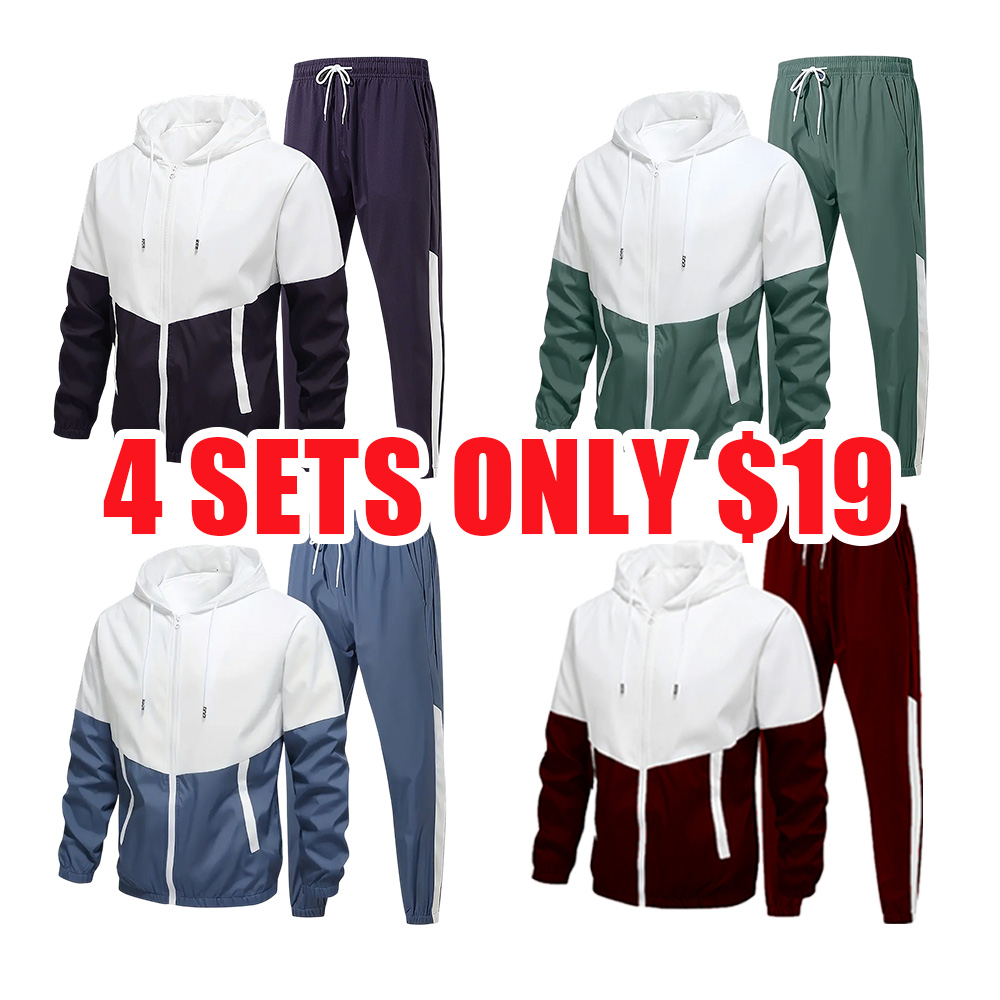 Unisex Casual Sports Hoodie Set – Spring & Autumn