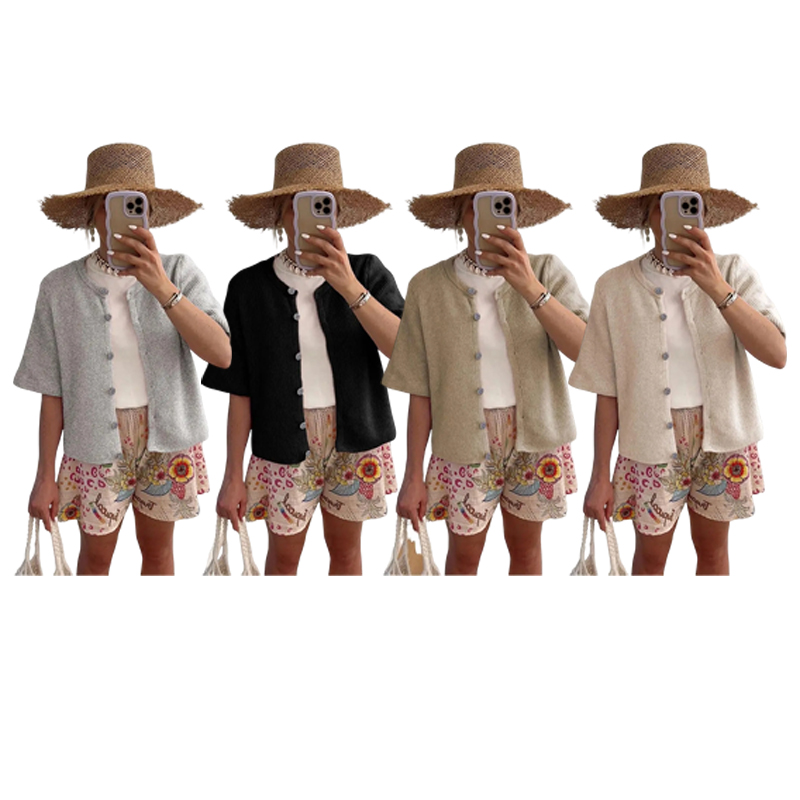 Women's Lightweight Ribbed Knit Cardigan