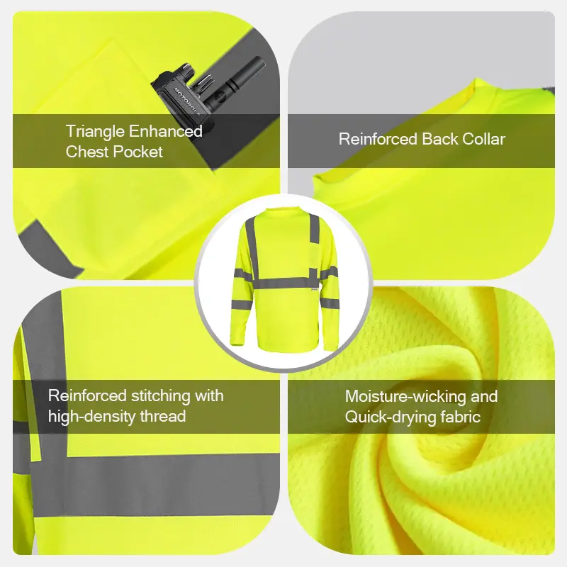 🔥🔥Tuglow Class 3 Premium Hi-Vis Long Sleeve Hoodie - Ultimate Work Protection