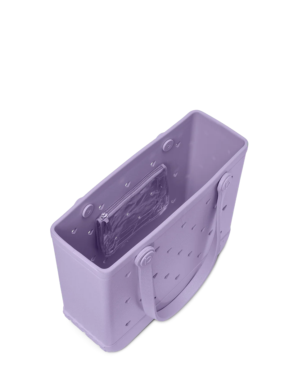 Small Tote Baby Bogg Bag - Heart Shimmer LILAC