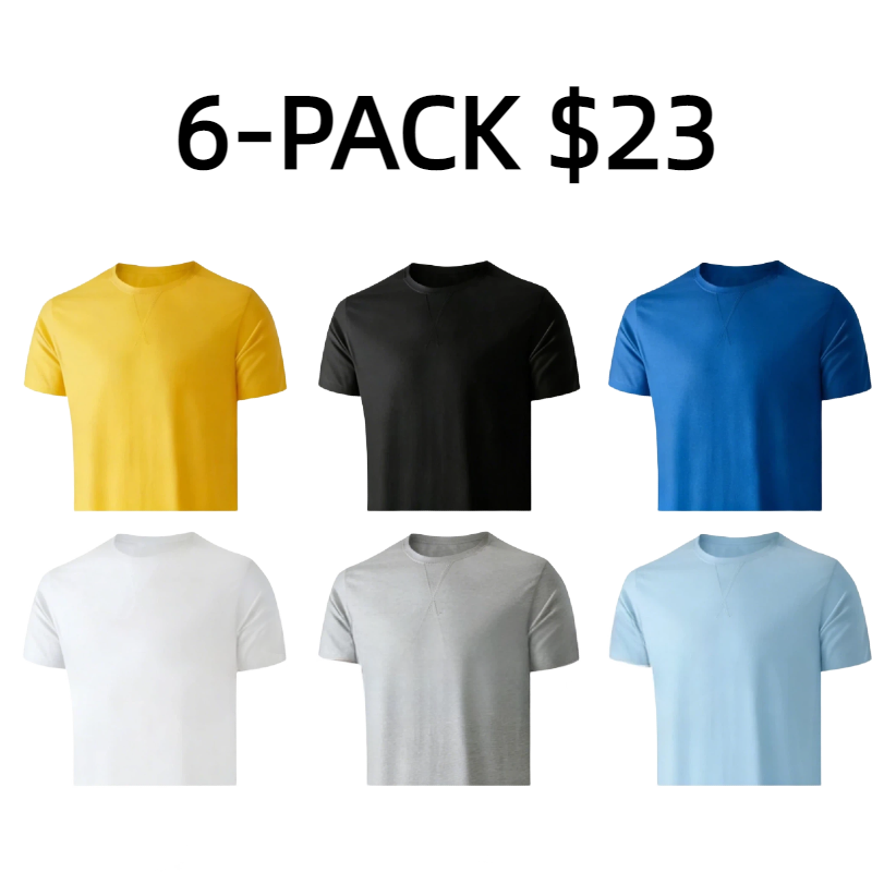 Mens 3 Pack Cotton Hipster Hip Hop Longline Crewneck T-Shirt,Menswear Casual Tshirt Tops