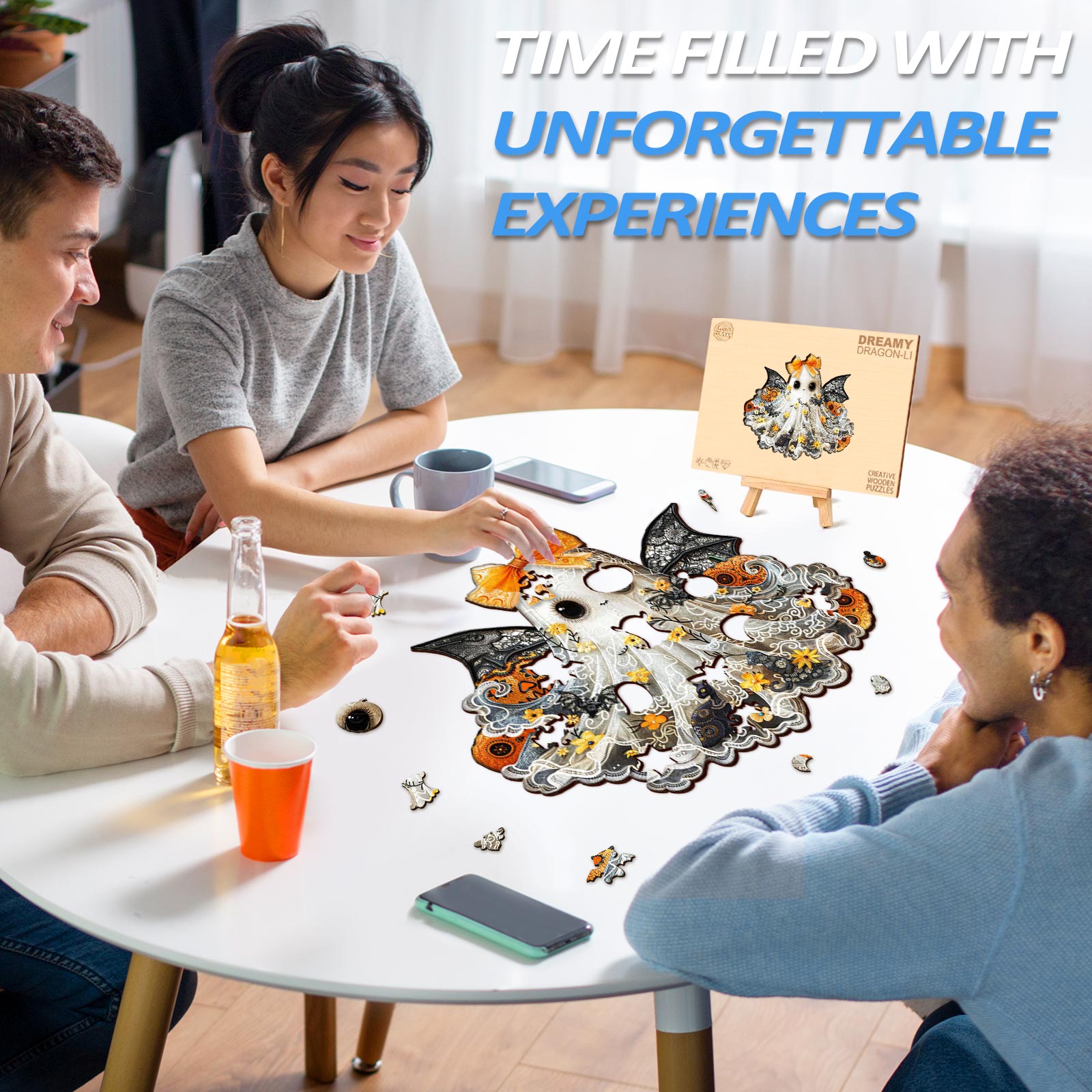 Little Miss Ghost Wooden Jigsaw Puzzle