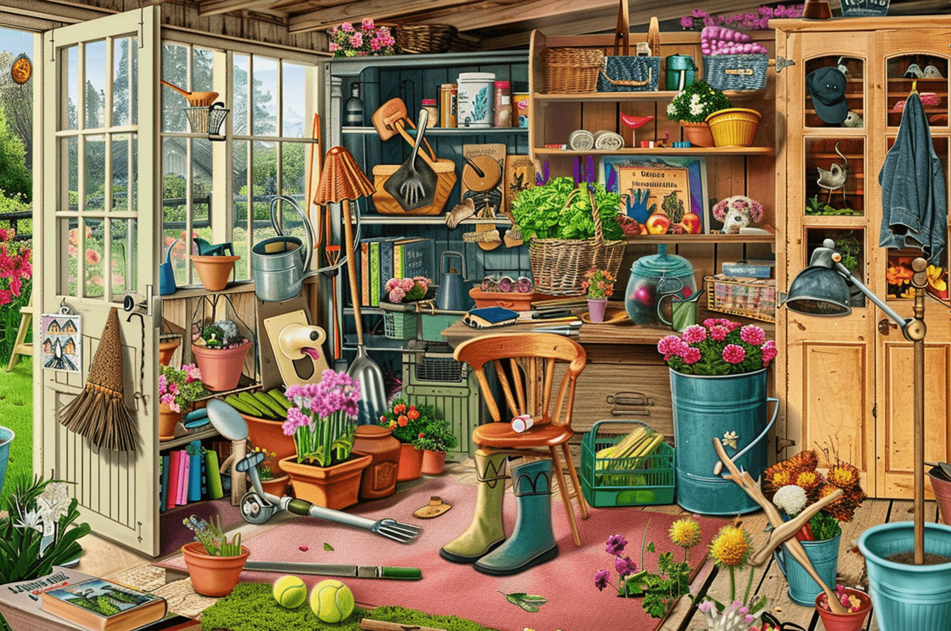 Messy Warehouse 500 / 1000 Piece Puzzle