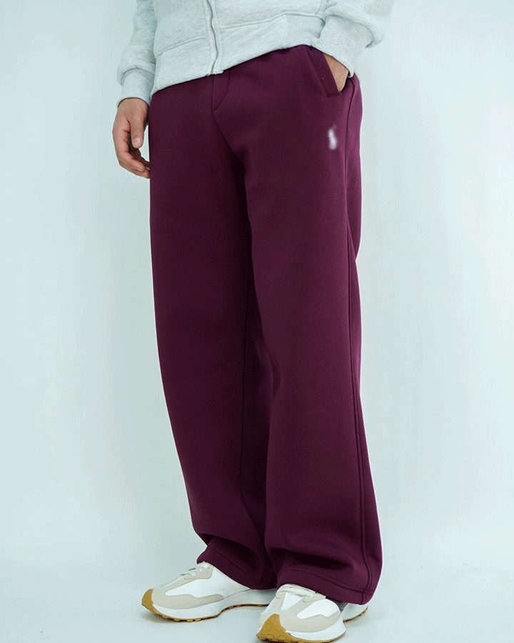 Men’s Baggy Fleece Joggers (Relaxed Wide Fit)