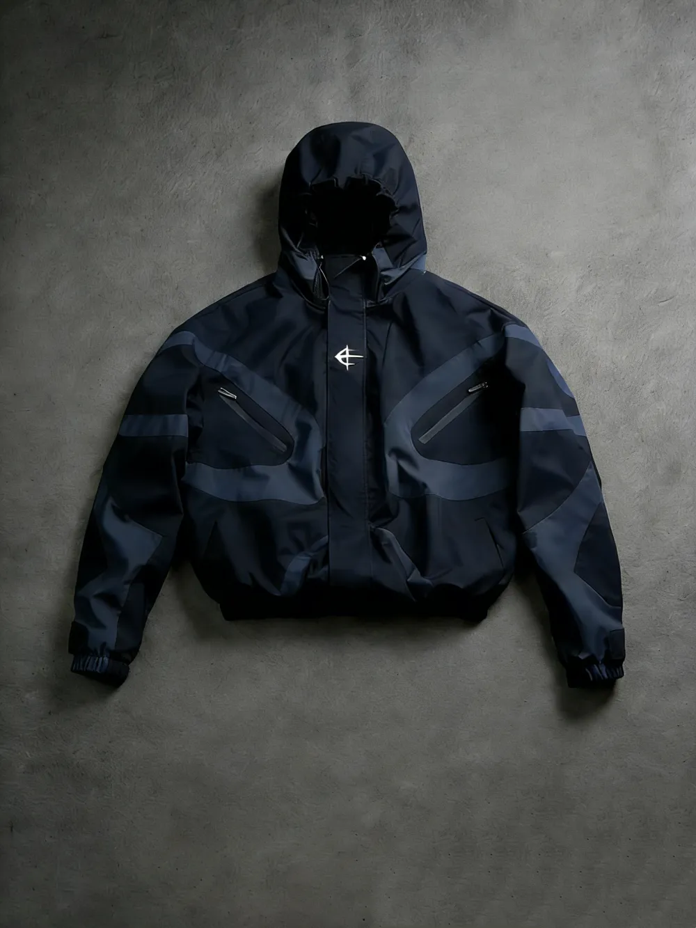 Men's  Jacket High Street Patchwork Print+Printed Elastic Cuff Sport Pants