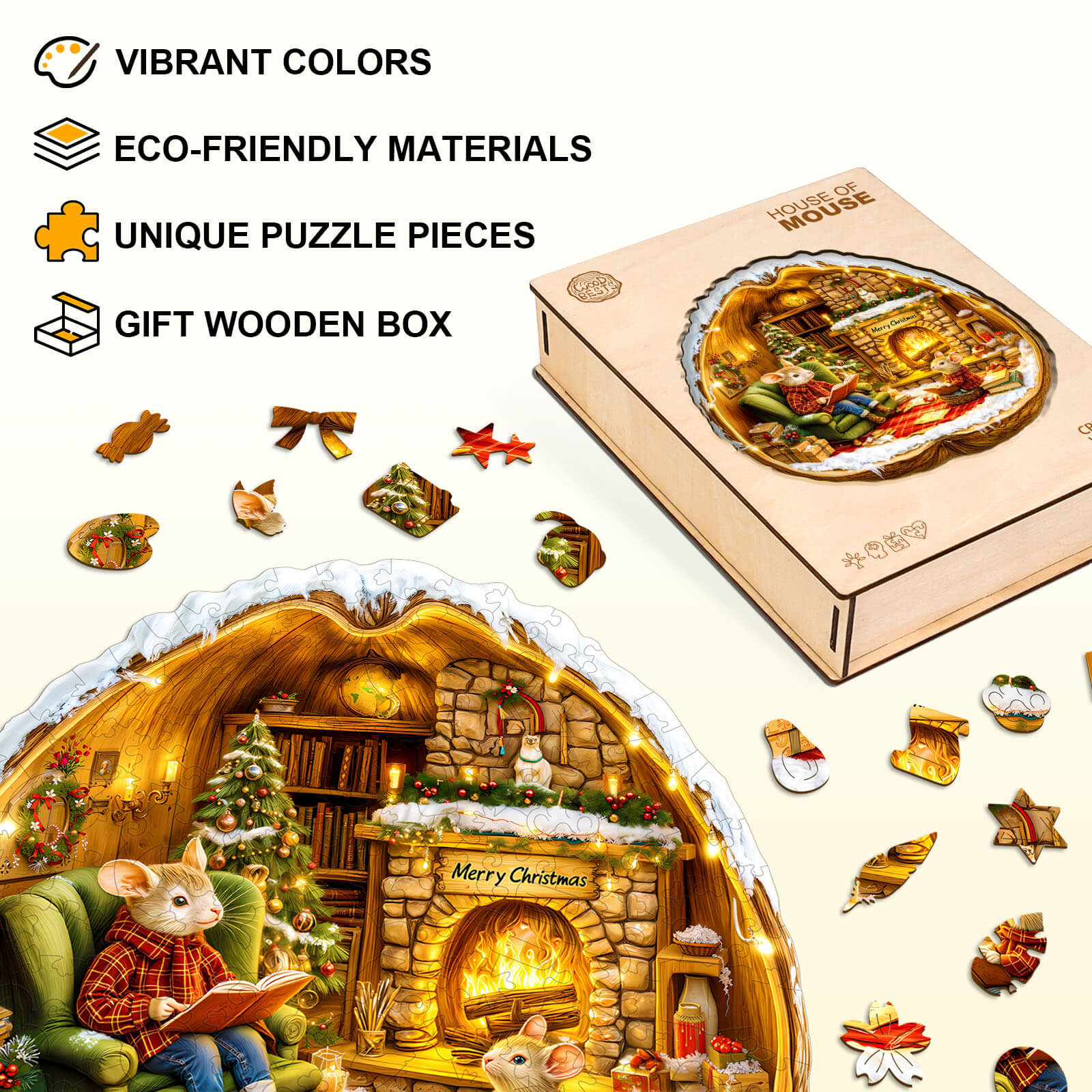 House of Mouse Wooden Jigsaw Puzzle