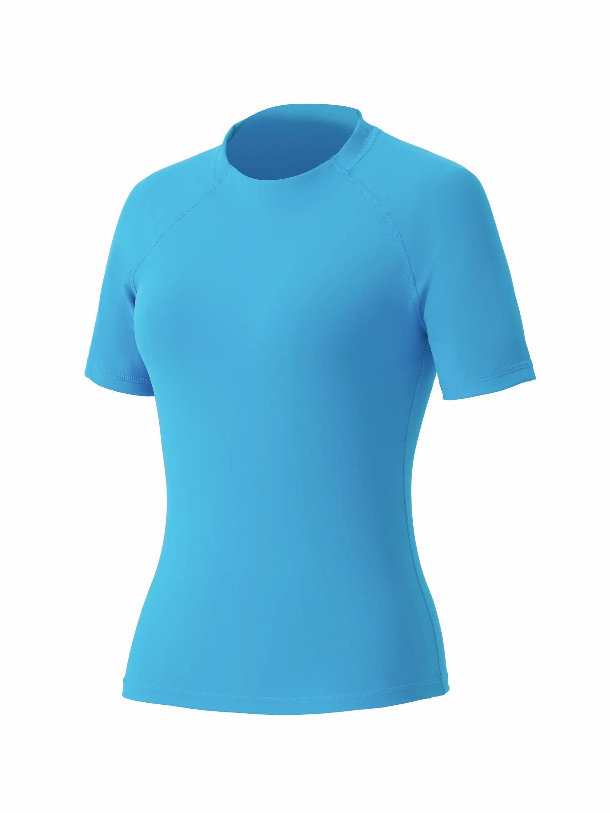 Women's Tracksuit Set - No Seamless Shorts & Raglan Sleeves Tee with Flat Tummy Effect & Glute-Lifting Fit