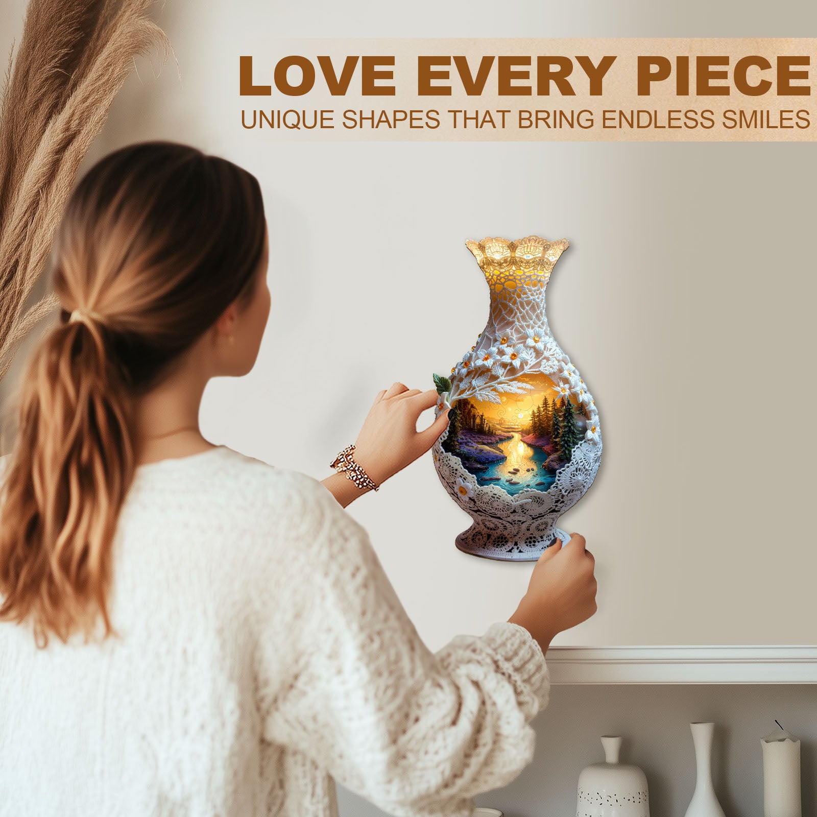 Woven Scenery Wooden Jigsaw Puzzle