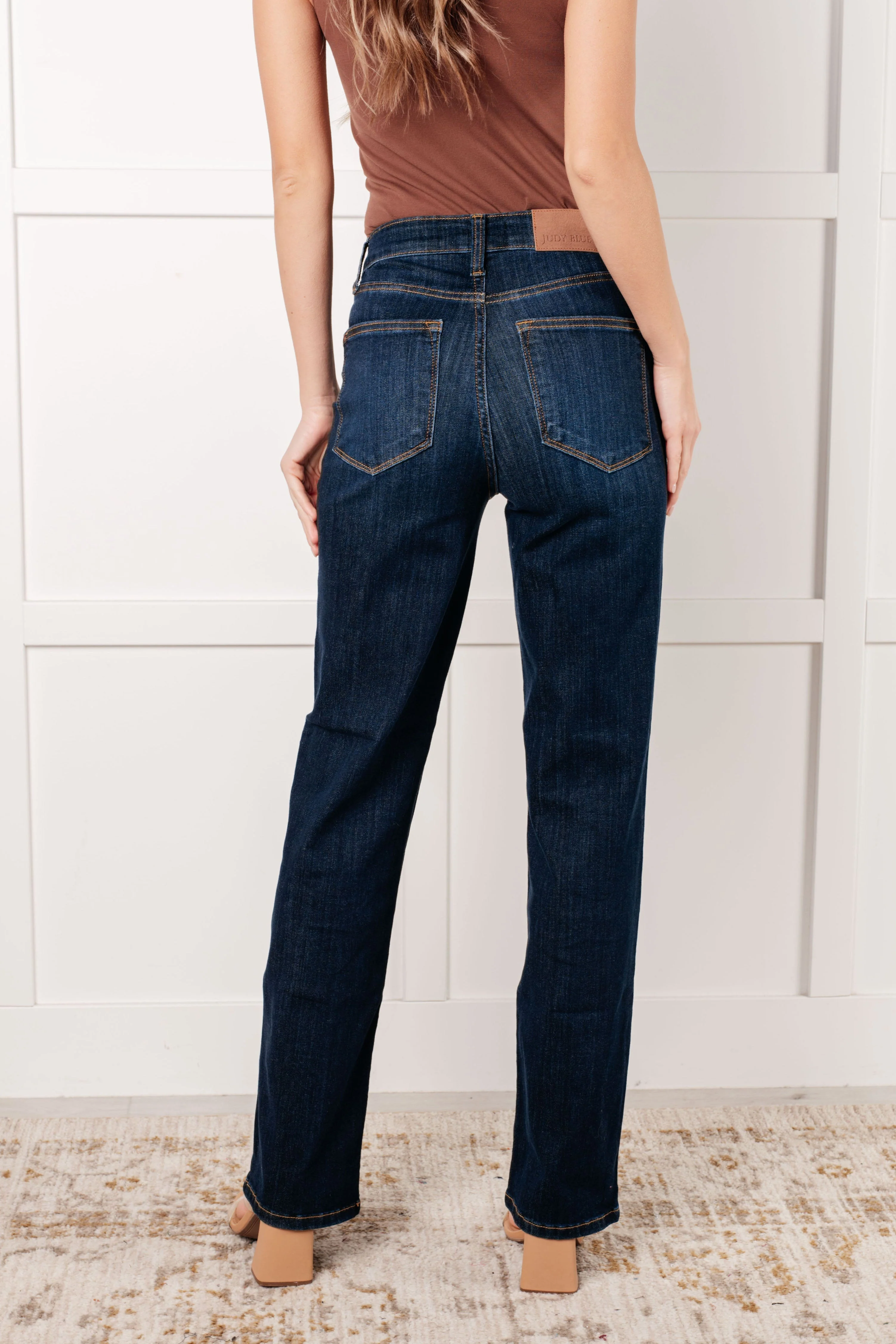 High Rise Classic Straight Jeans