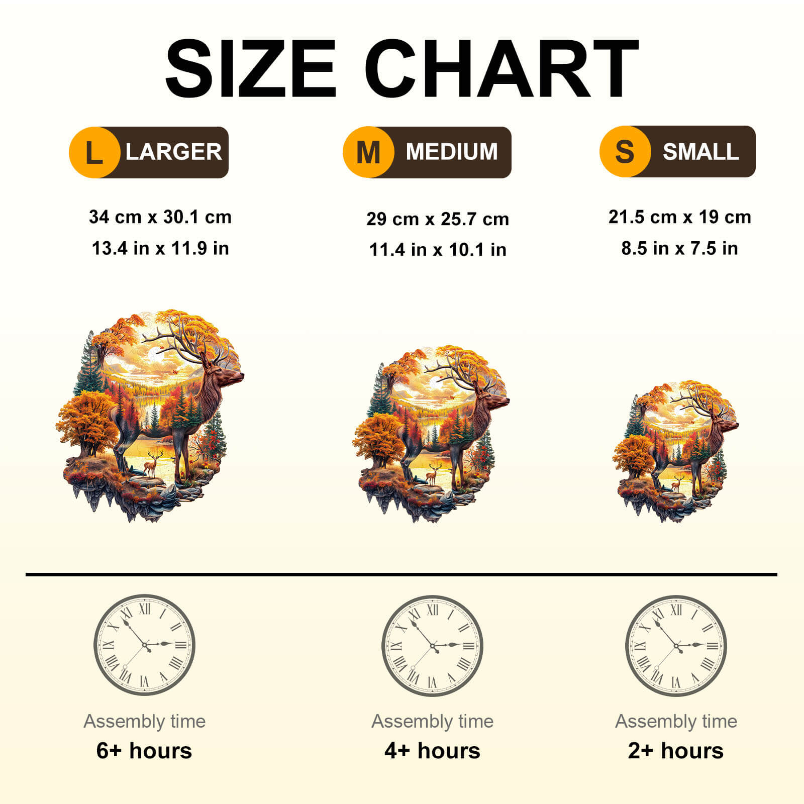 Autumn Deer Wooden Jigsaw Puzzle