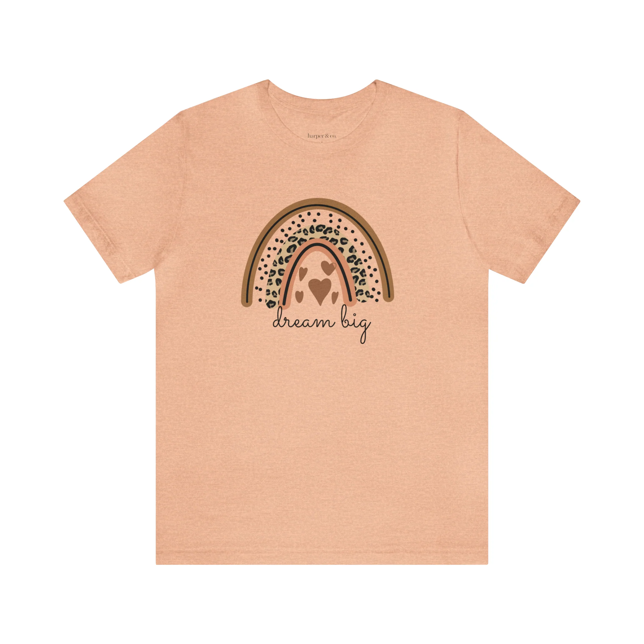 Dream Big Boho Rainbow Unisex Jersey Short Sleeve Tee