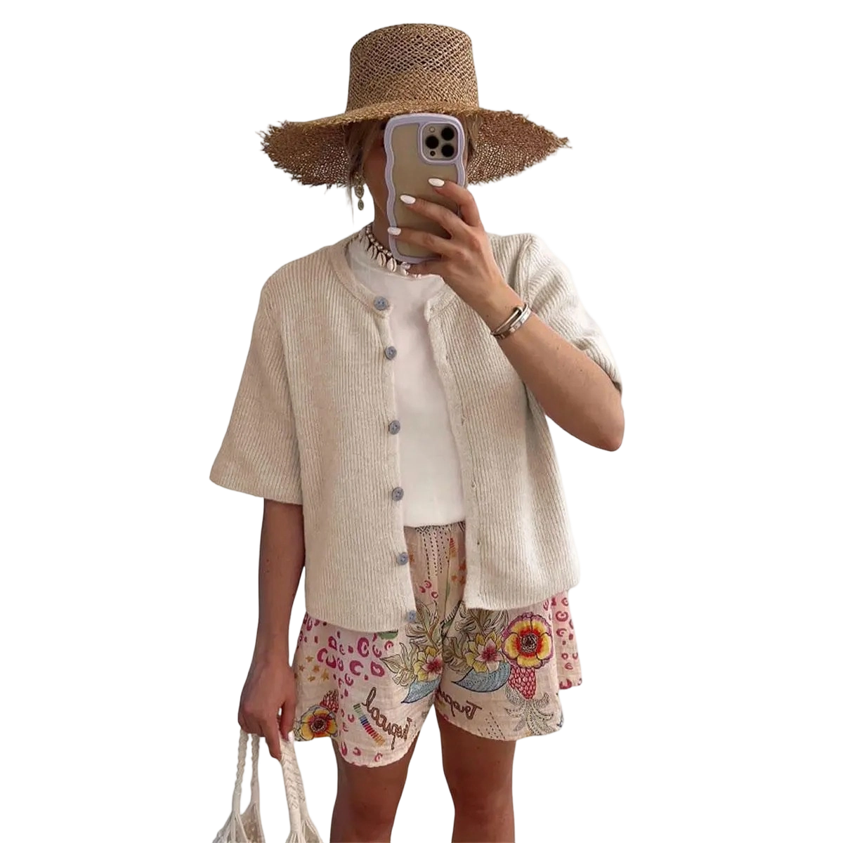 Women's Lightweight Short Sleeve Cardigan Soft Ribbed Knit Button Down Layering Top