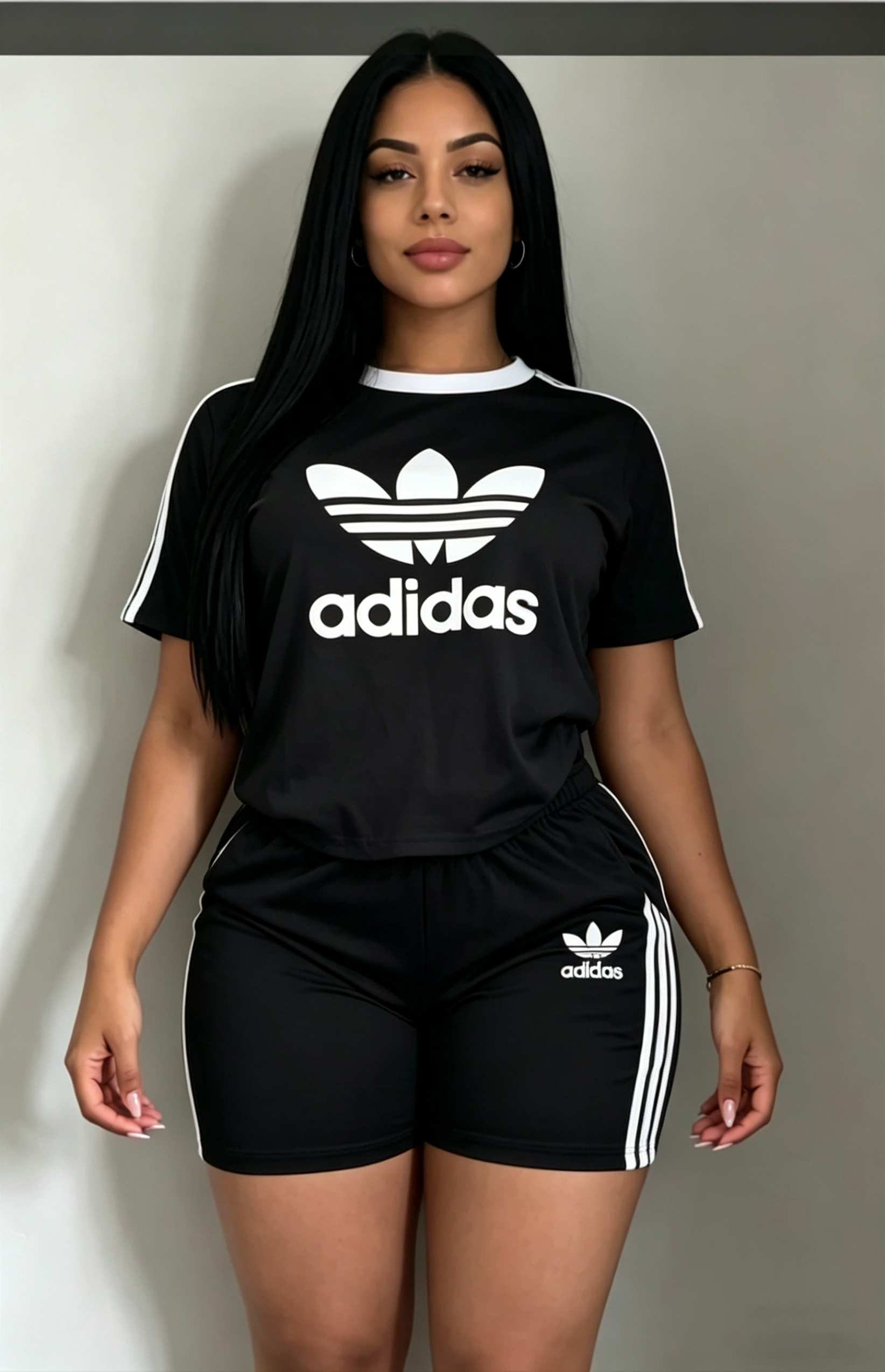 🔥Selling Fast -Women’s 2 Piece Athletic Shorts Set – Casual Loose Tee & High Waist Biker Shorts Outfit | Summer Sporty Lounge Set