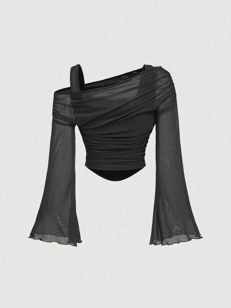 Women’s Drop Shoulder Slim Fit Casual T-Shirt