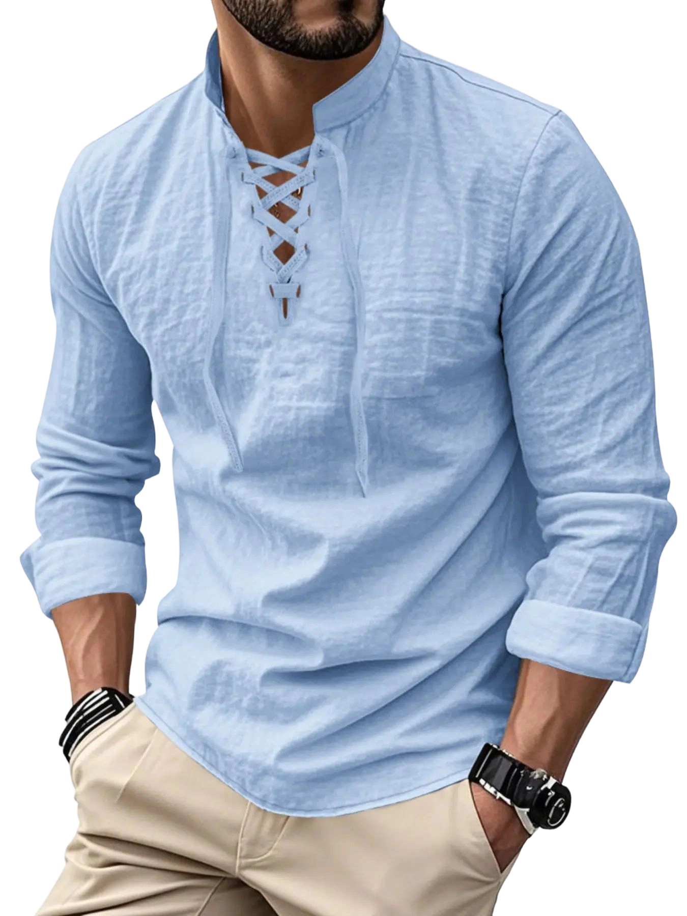 Men's Lightweight Breathable Linen Shirt