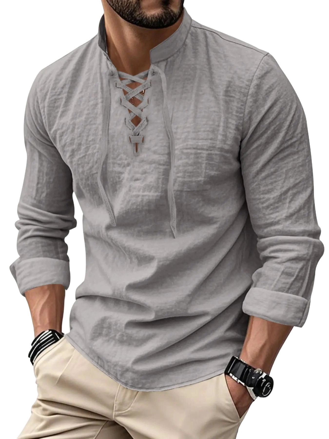 Men's Lightweight Breathable Linen Shirt