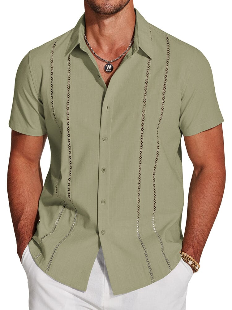 Men's Cuban Guayabera Shirt – Casual Summer Menswear Top