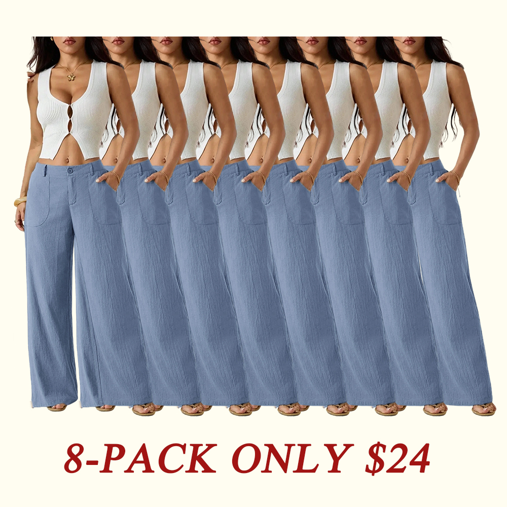 Women's Classical Linen Palazzo Pants