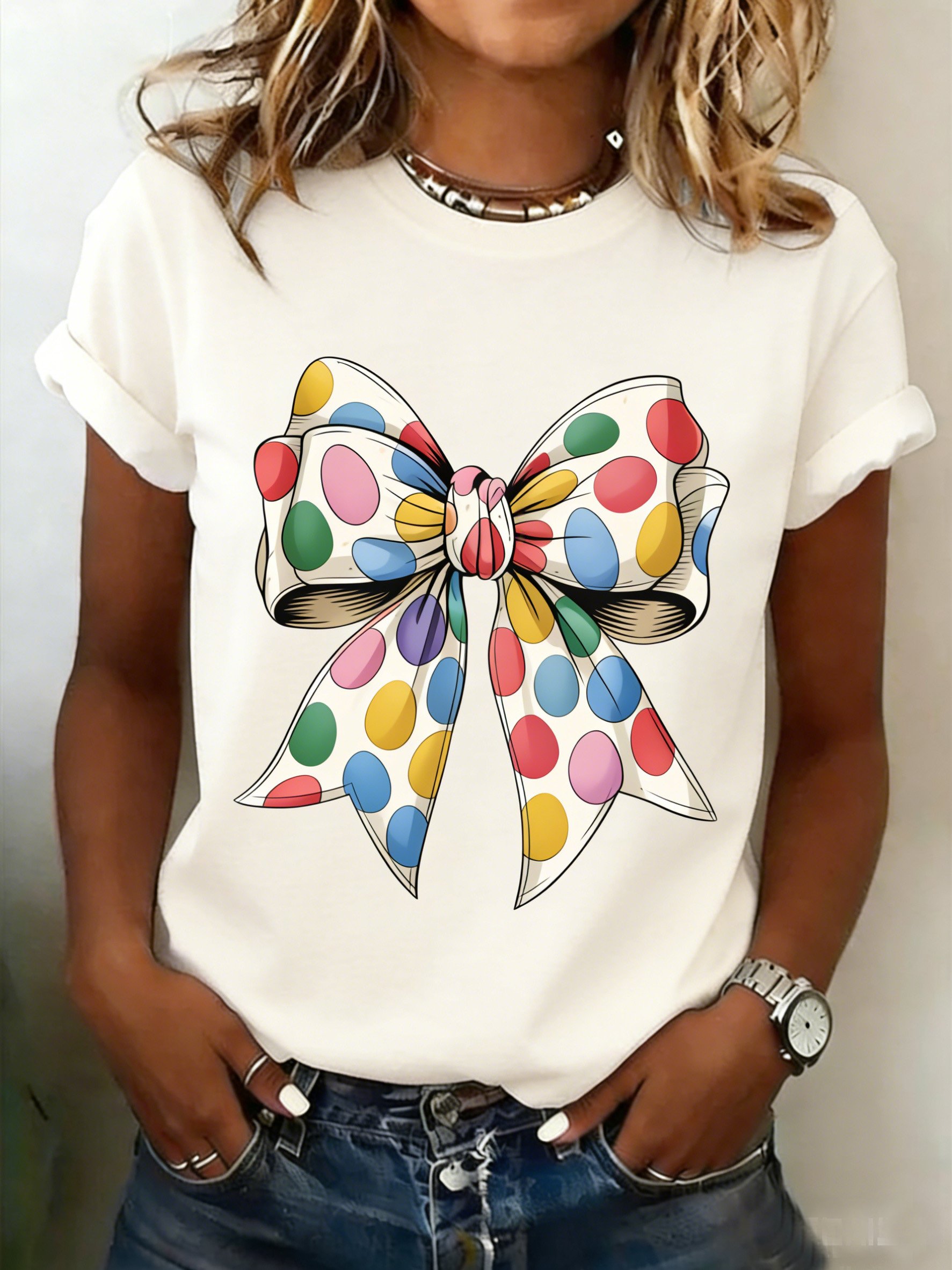 3D Printing   Short Sleeve Round Neck Easter Egg  Summer Casual T-Shirt