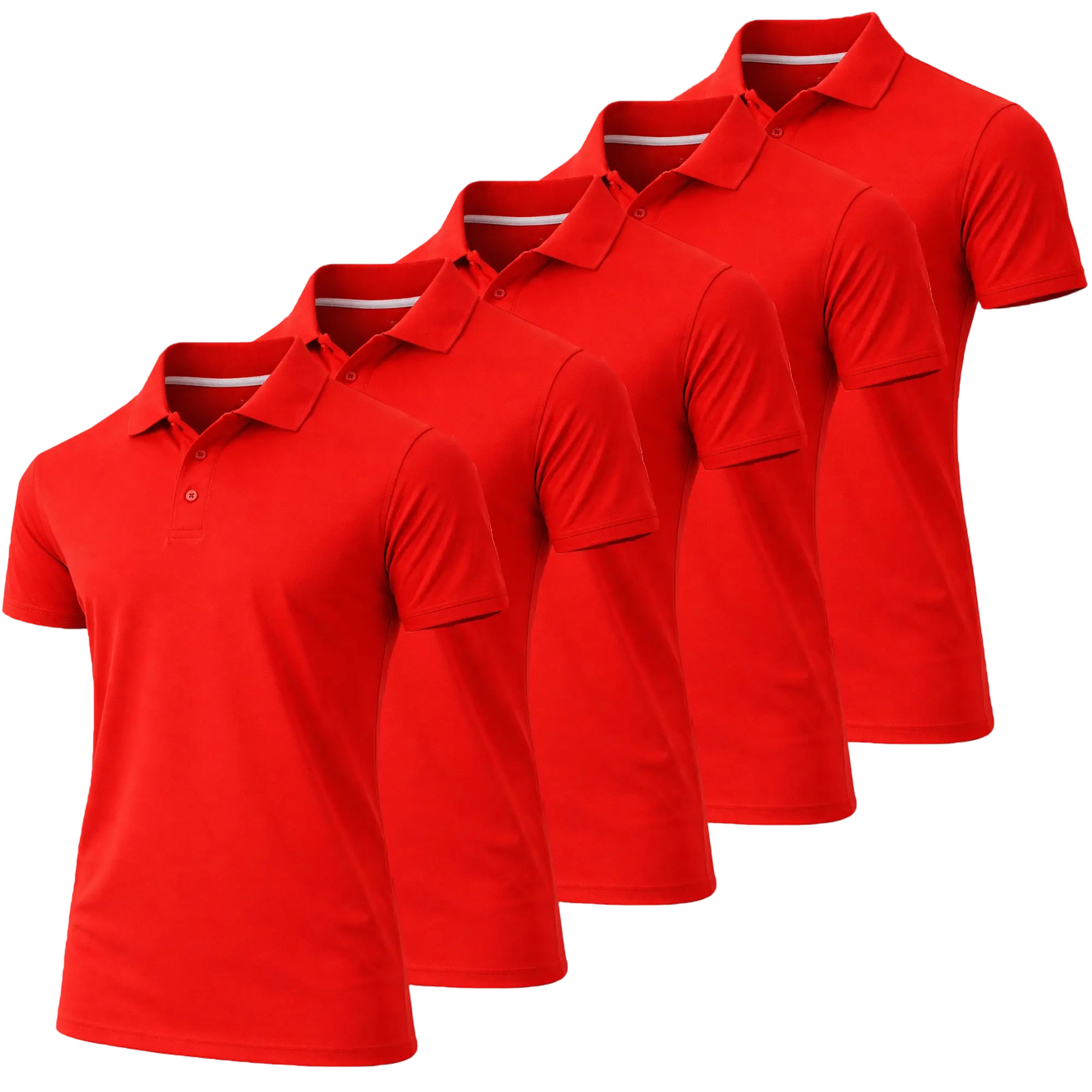 Men’s 5-Pack Performance Polo Shirts