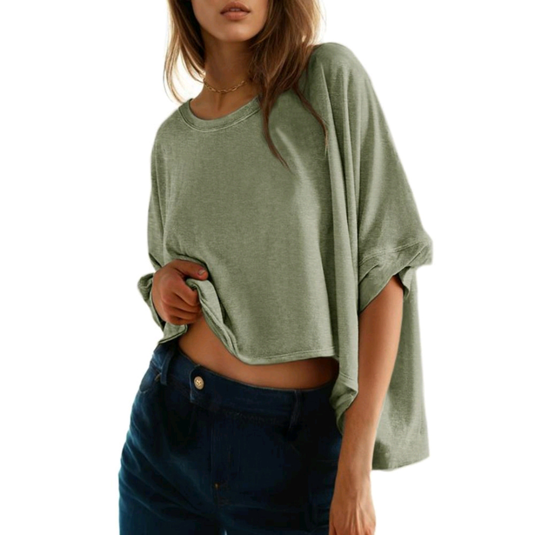 Women's Loose T-Shirt + Linen Wide-Leg Pants
