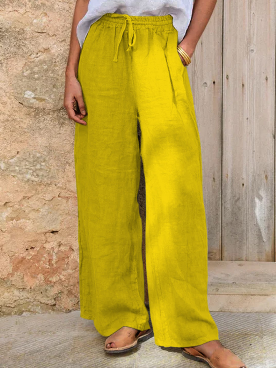 Women's Cotton And Linen Casual Pants