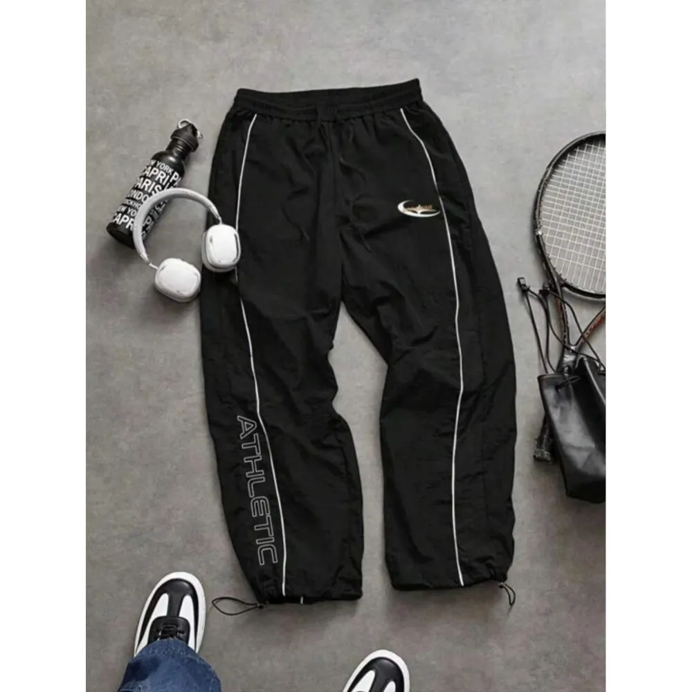 Unisex Casual Printed Elastic Cuff Sport Pants