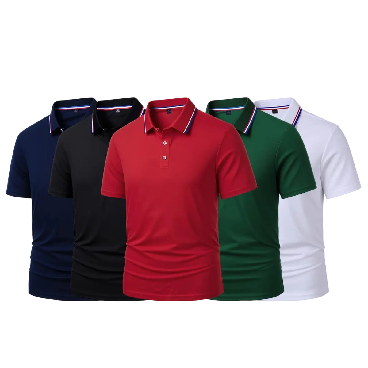 Men's Quick Dry Color Block Striped Polo Shirt, Classic Button-Down Collar Top, Trendy Casual Sports Short Sleeve Polo, Suitable for Everyday Activities, Playing Ball, Golf, Outdoor Sports