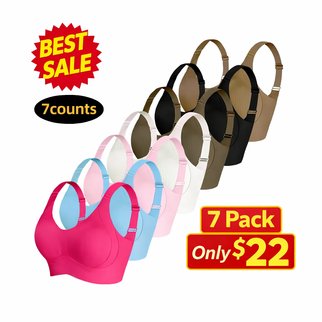 Women’s Everyday Comfort Wireless Bra Set (5-Pack)