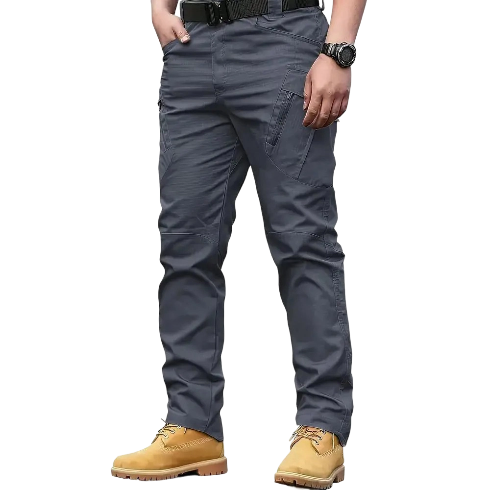 Men's Beige Tactical Cargo Pants - Durable Utility Work & Outdoor Pants