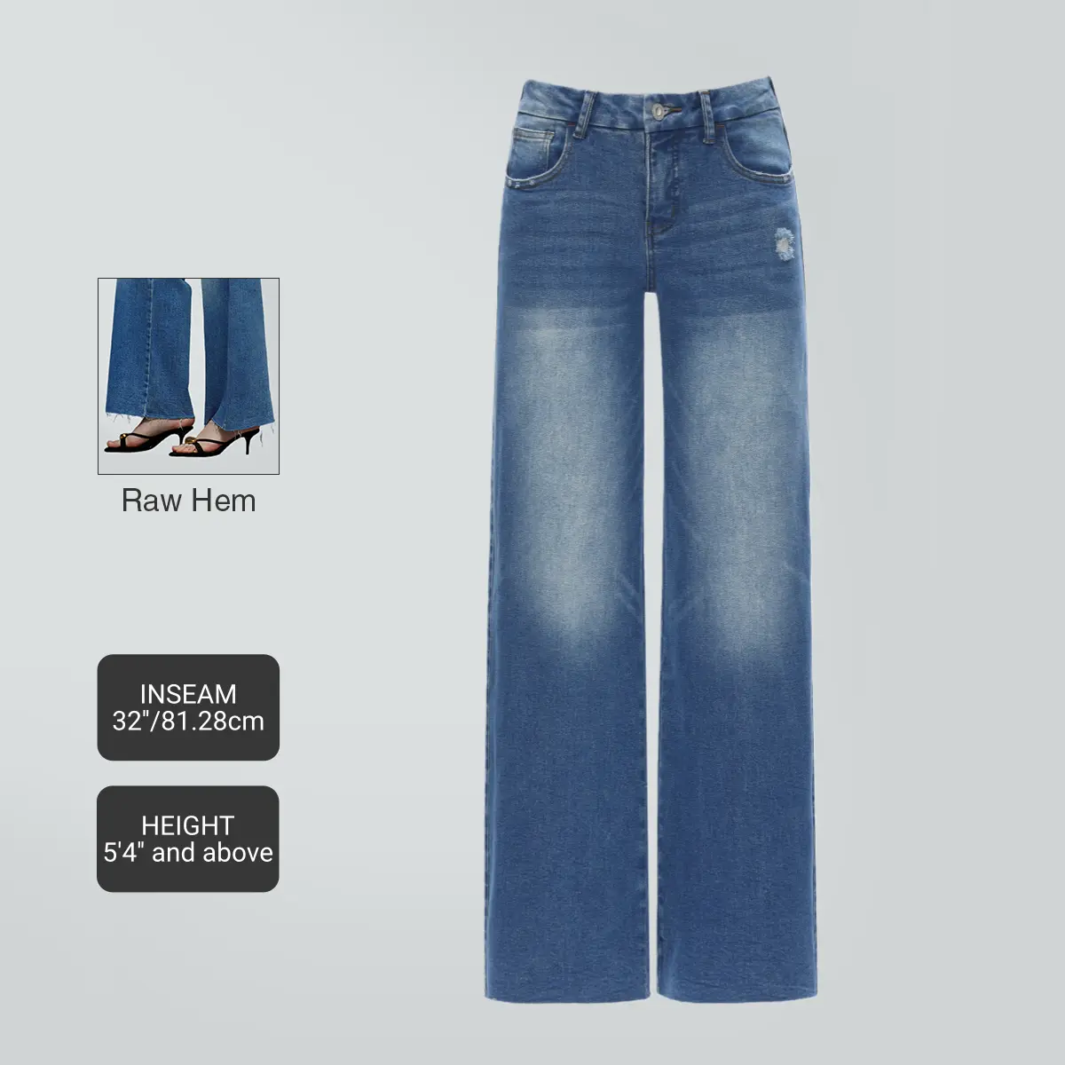 Mid-low Rise Baggy Jeans