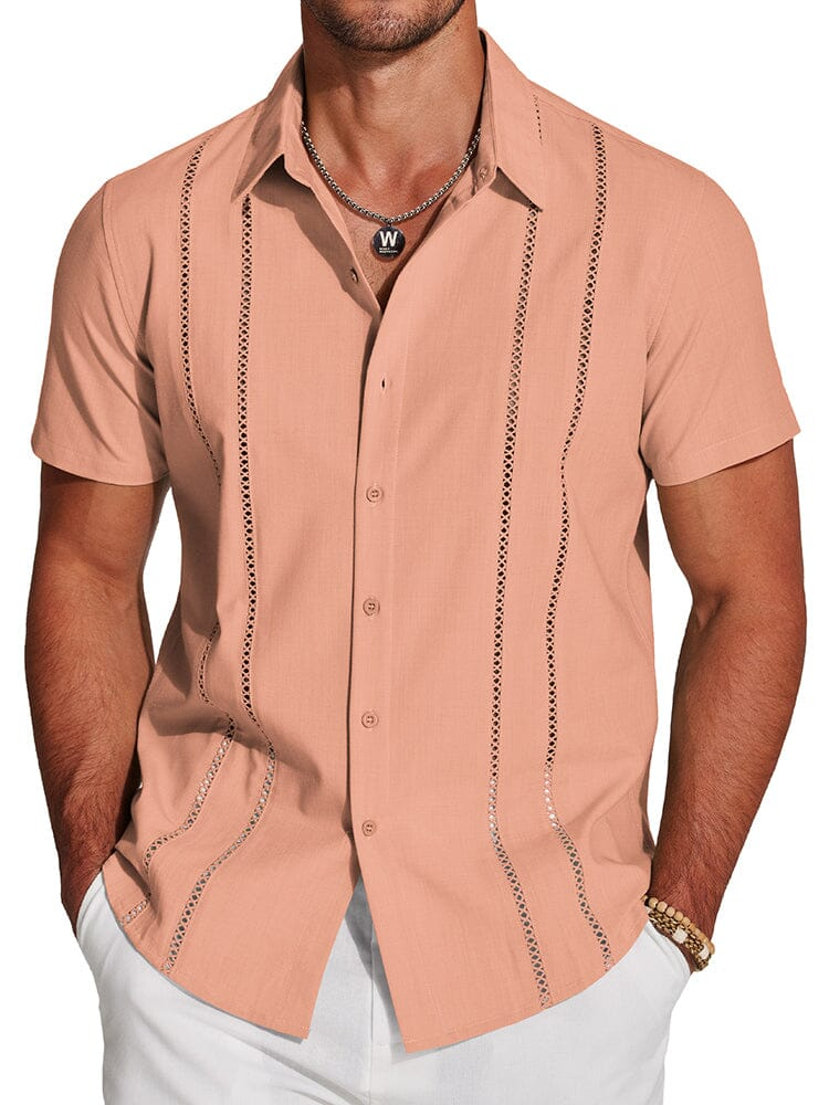 Men's Cuban Guayabera Shirt – Casual Summer Menswear Top