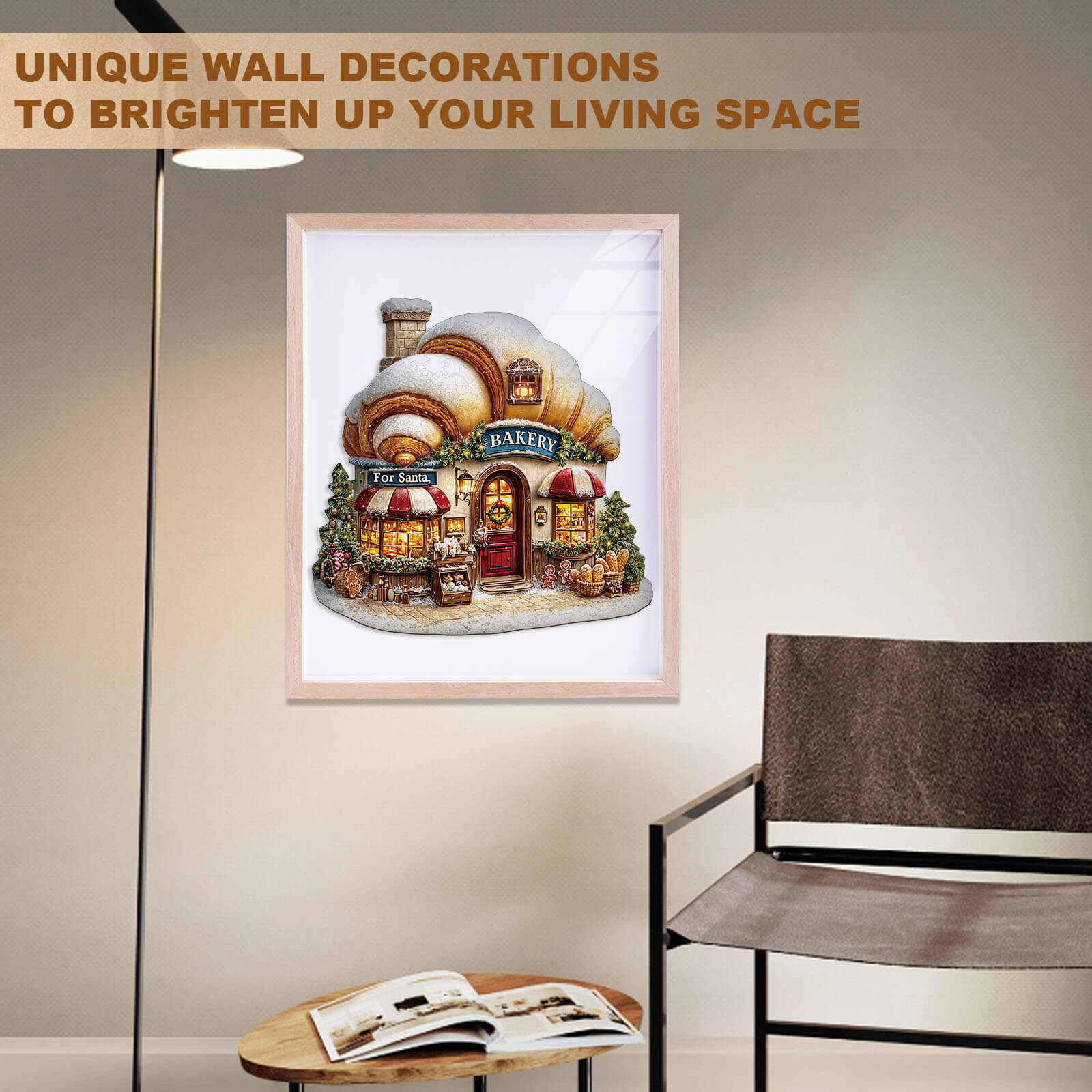 Christmas Bakery Wooden Jigsaw Puzzle