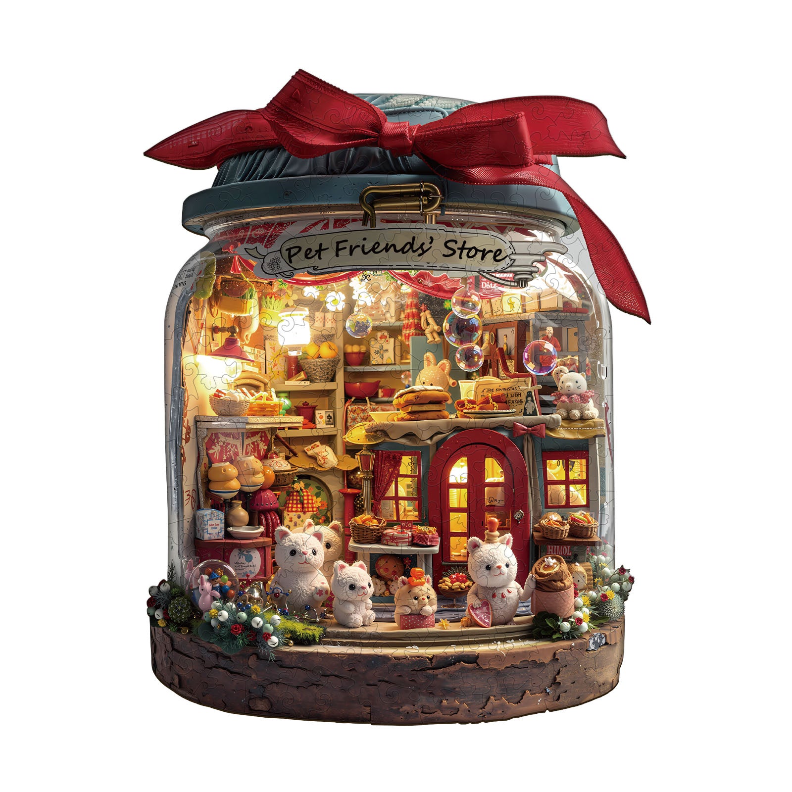 Pet Friends’ Store Wooden Jigsaw Puzzle