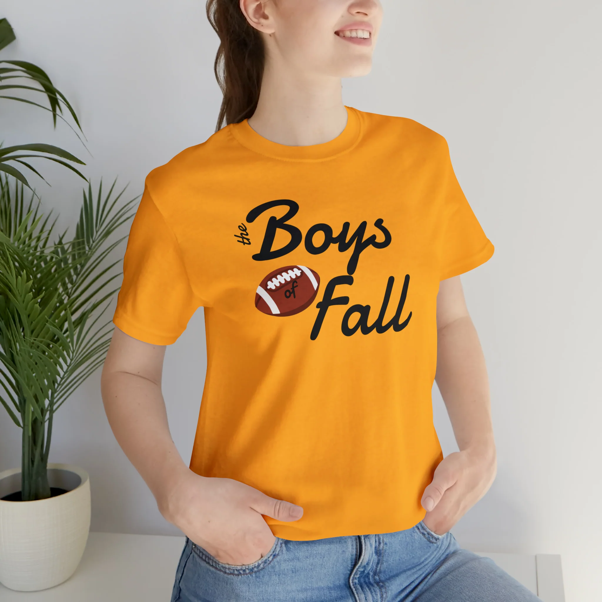 Boys of Fall Football Patch Unisex Softstyle T-Shirt