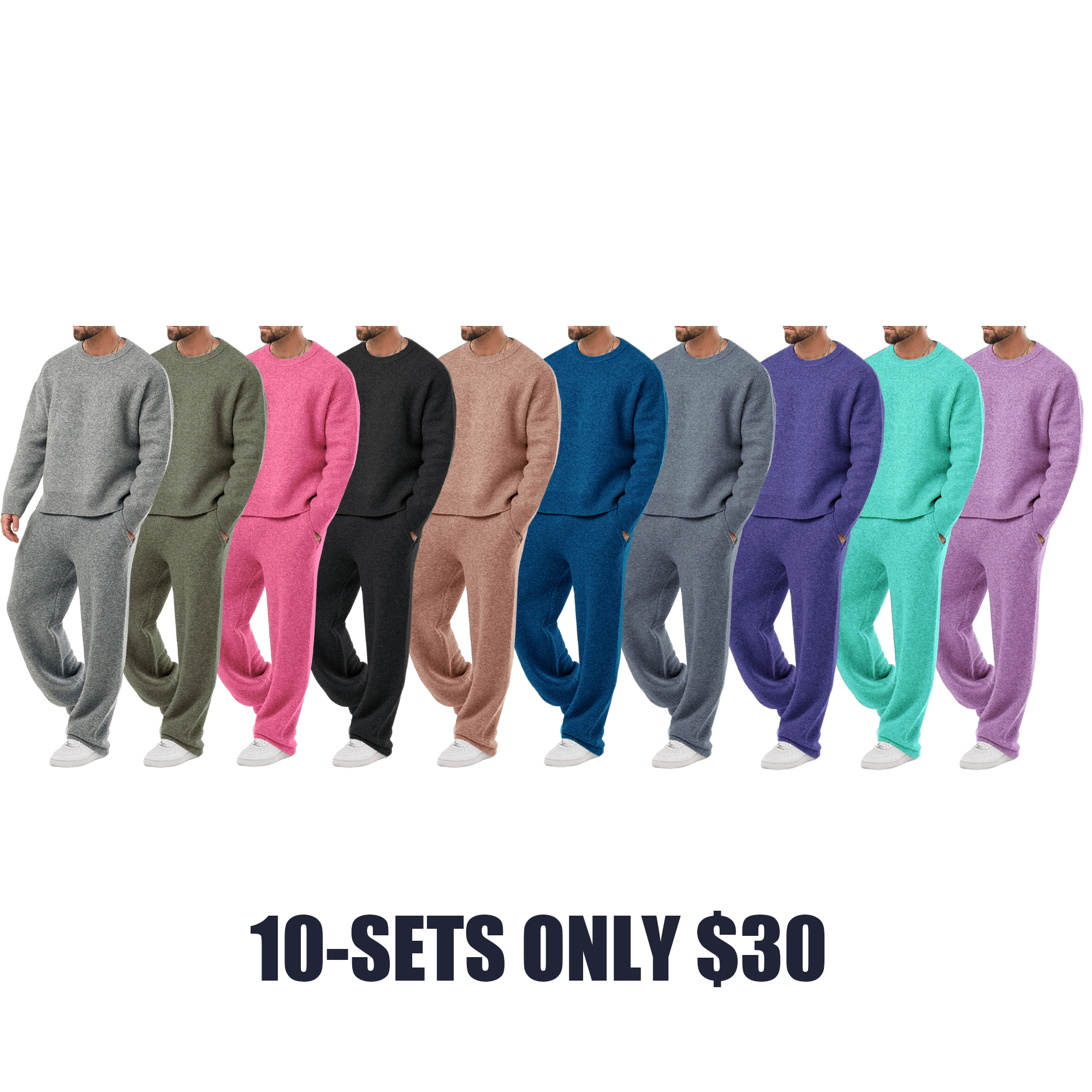 ✨Classic Grey Marl Knit Sweater — Long Sleeve Knit Top