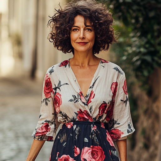 Vintage Loose Linen Patchwork Dress d54d