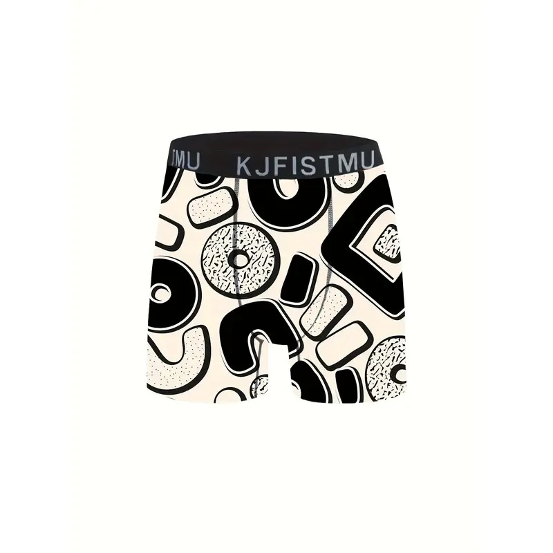 12/20/40pcs Men's Cartoon Tie-Dye Striped Boxer Briefs