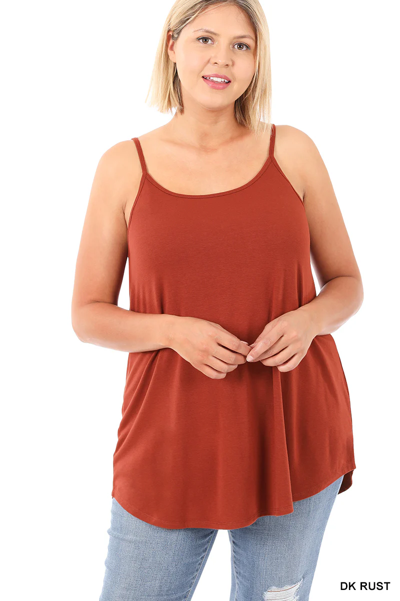 Plus Size Reversible Spaghetti Strap Cami
