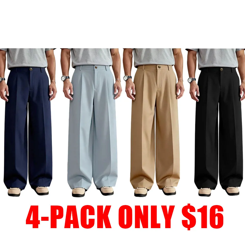 Versatile Wide-Leg Pants with Unique Buttons, Perfect for Daily & Party Wear