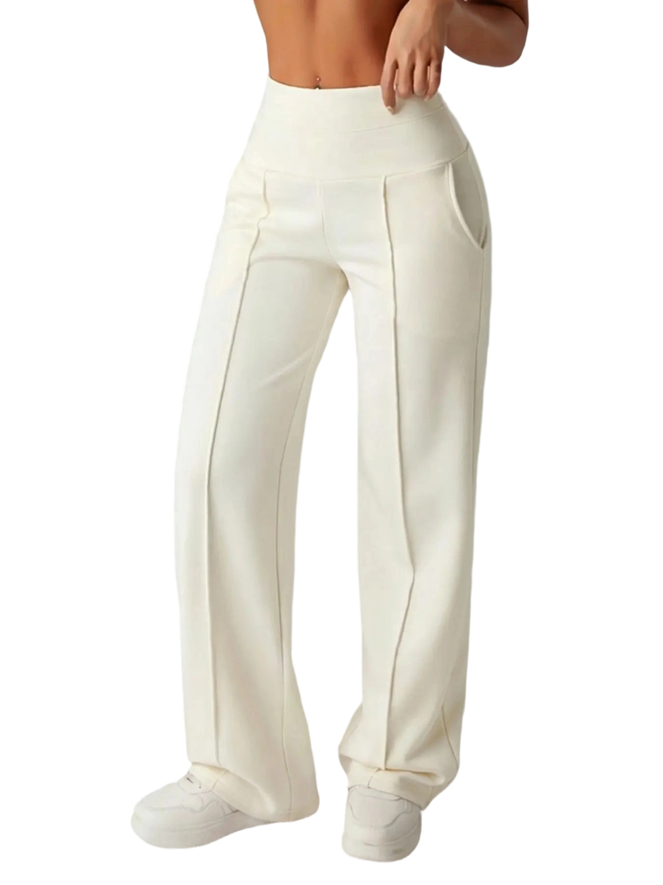 🔥Easter Sale!Women's High-Waisted Wide Leg Sweatpants with Pockets