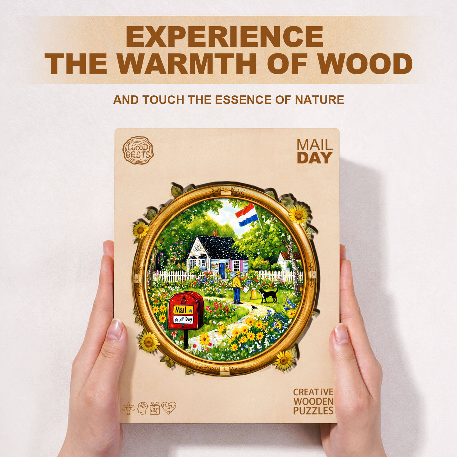 Mail Day Wooden Jigsaw Puzzle