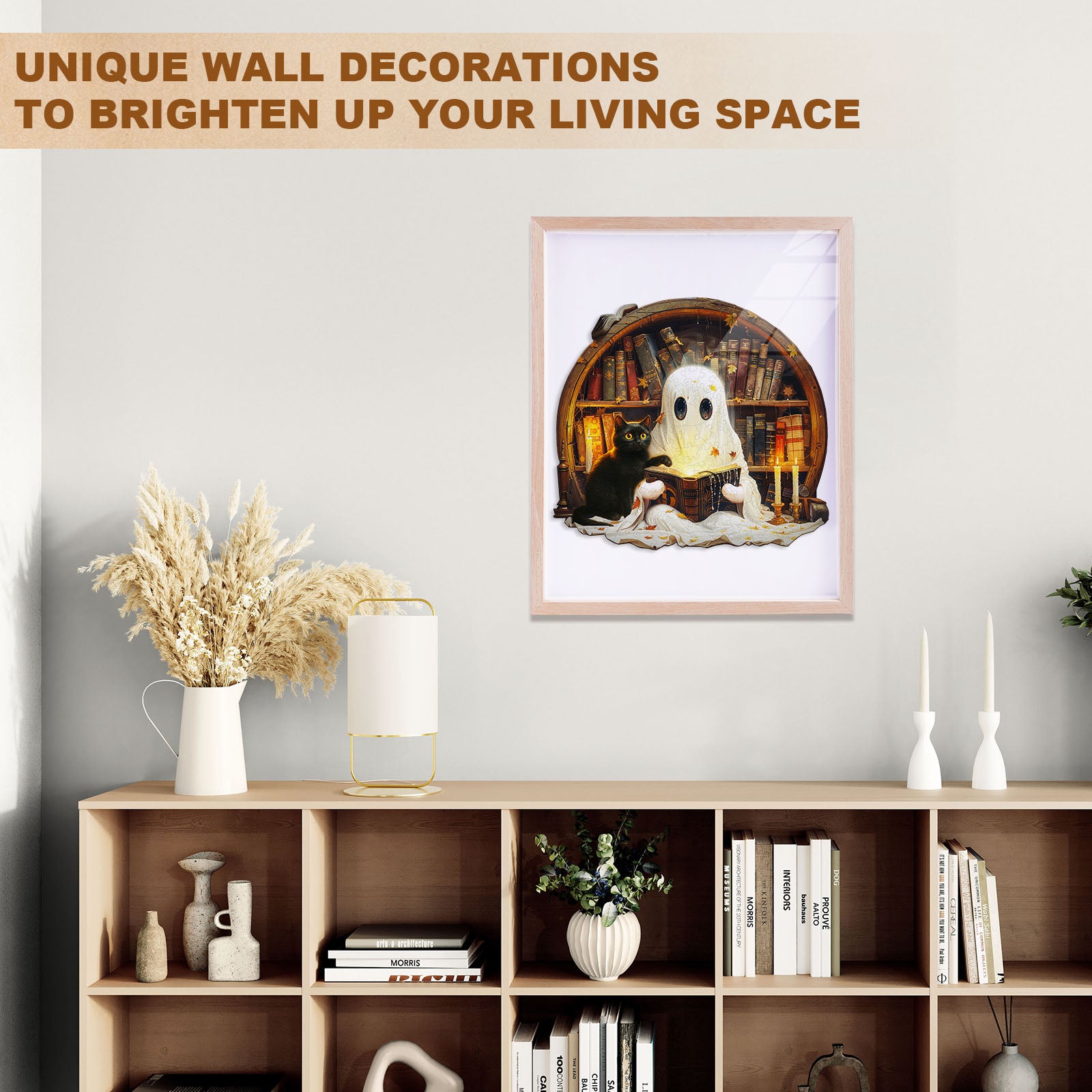 Black Cat Tales Wooden Jigsaw Puzzle