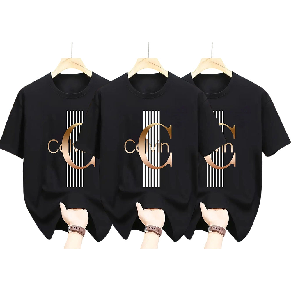 Men'S Casual Graphic T-Shirt - Bold Letter Print with Black Stripes & Golden Accents, Breathable Round Neck Summer Streetwear, Machine Washable, Comfortable Everyday Fashion Tee, Everyday Tshirt |Bold Letter Print |Comfortable Fit, T Shir Cotton