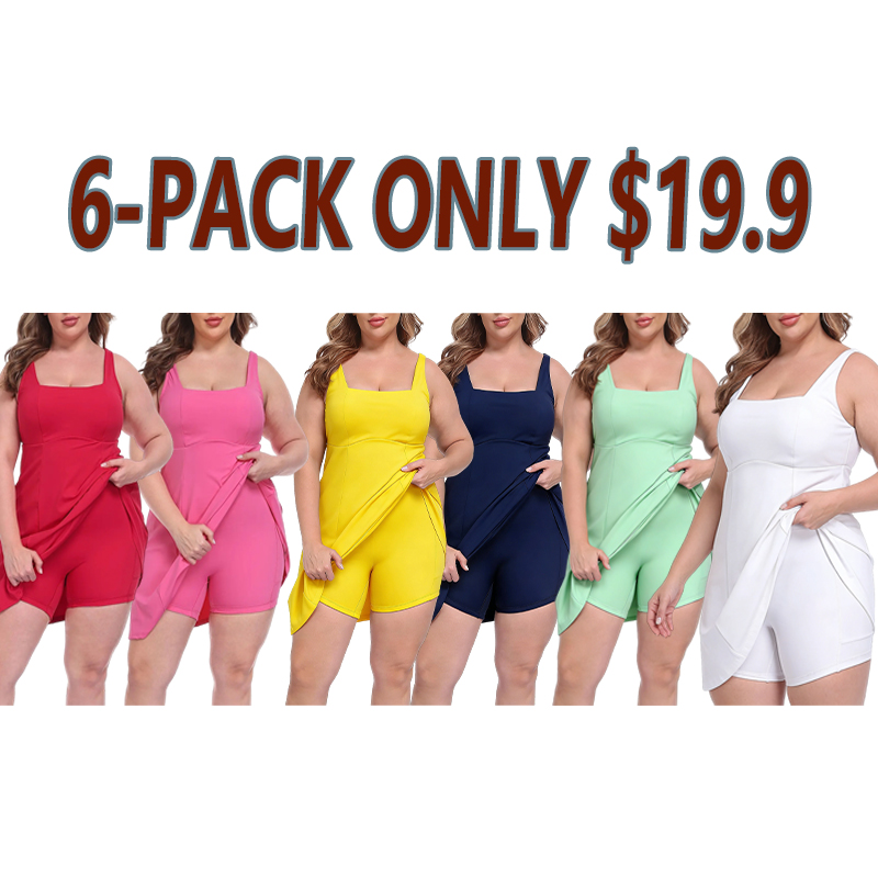Women’s Plus Size Easy Quick Slip Tennis Dress