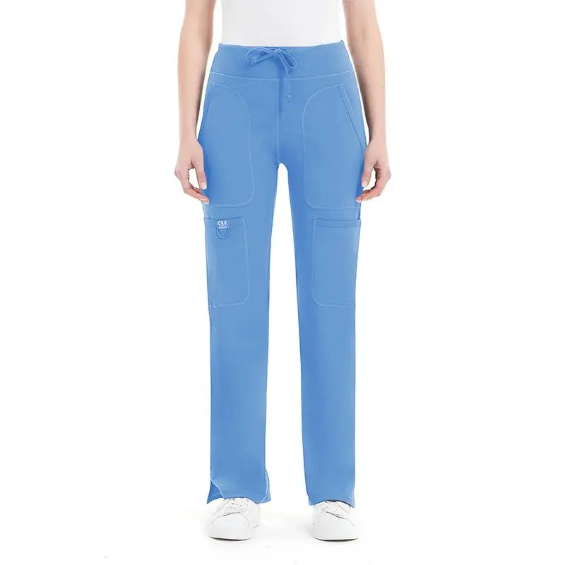 Women’s High-Waist Straight-Leg Athletic Pants with Pockets, Stretchy Workout Joggers