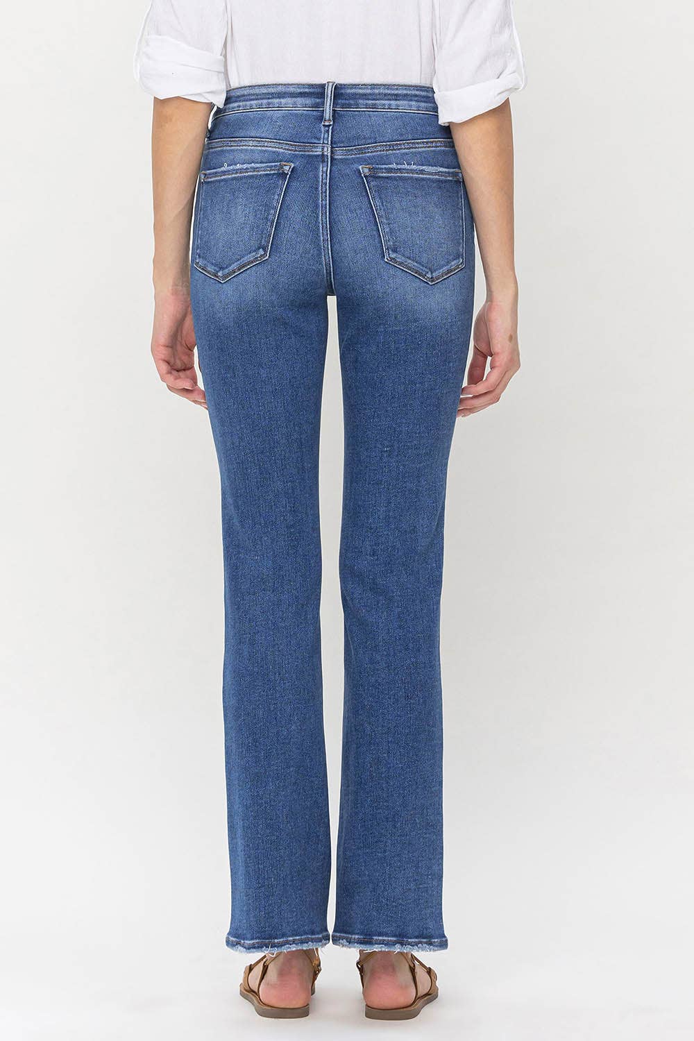 Loveret Full Size High Rise Slim Bootcut Jeans