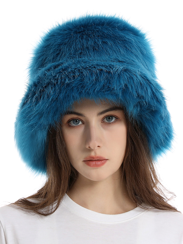 Keep Warm Solid Color Bucket Hat